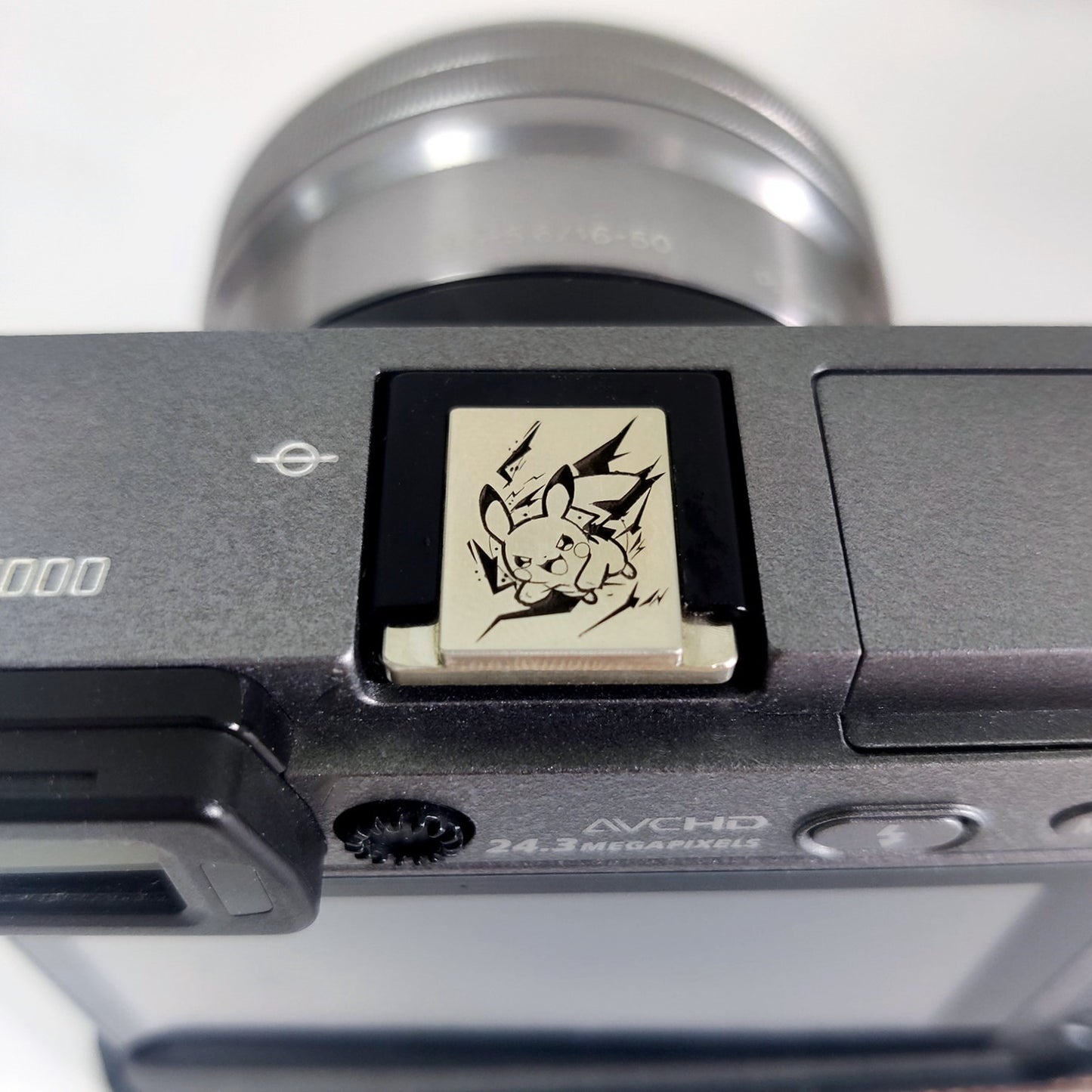 Pokémon Pikachu - Silver Camera Hot Shoe Cover