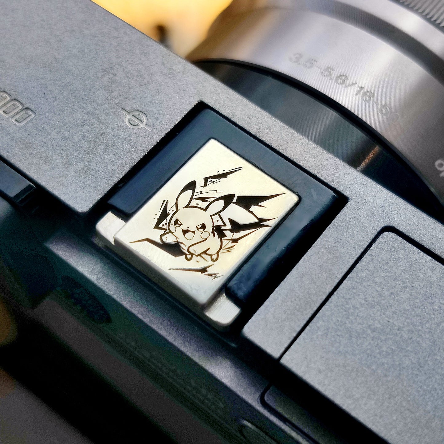 Pokémon Pikachu - Silver Camera Hot Shoe Cover
