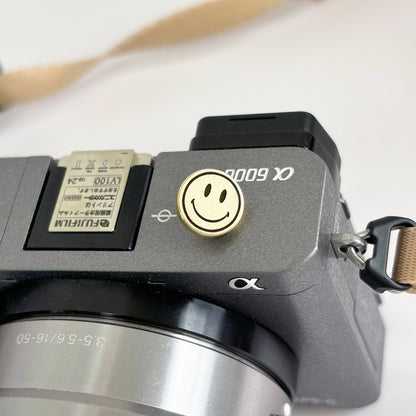 Smile Face - Gold Camera Shutter Button
