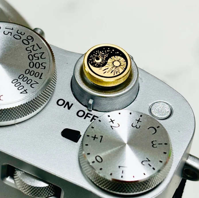 Moon & Sun - Gold Camera Shutter Button