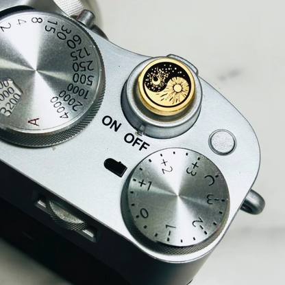 Moon & Sun - Gold Camera Shutter Button