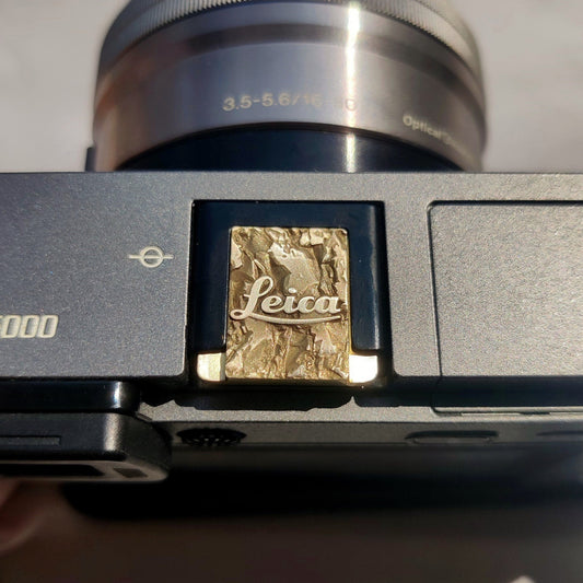 Leica Rockstone - Gold Camera Hot Shoe Cover