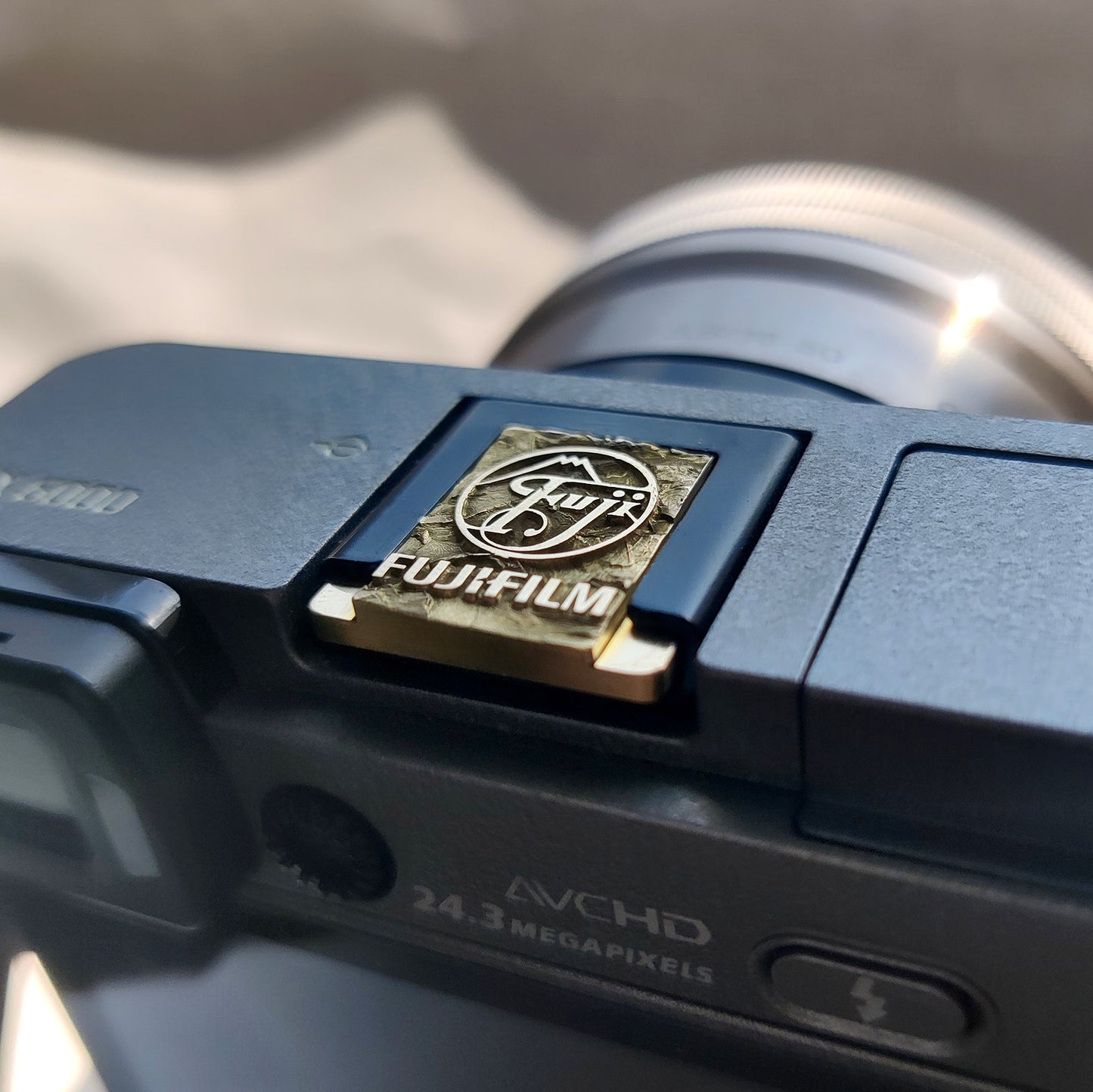 Fujifilm Rockstone - Gold Camera Hot Shoe Cover