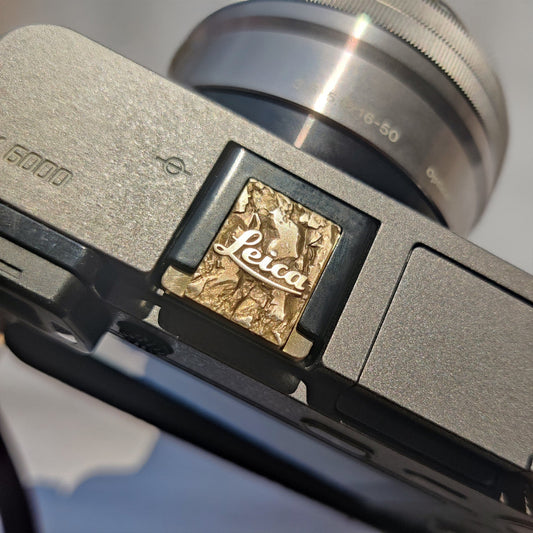 Leica Rockstone - Gold Camera Hot Shoe Cover