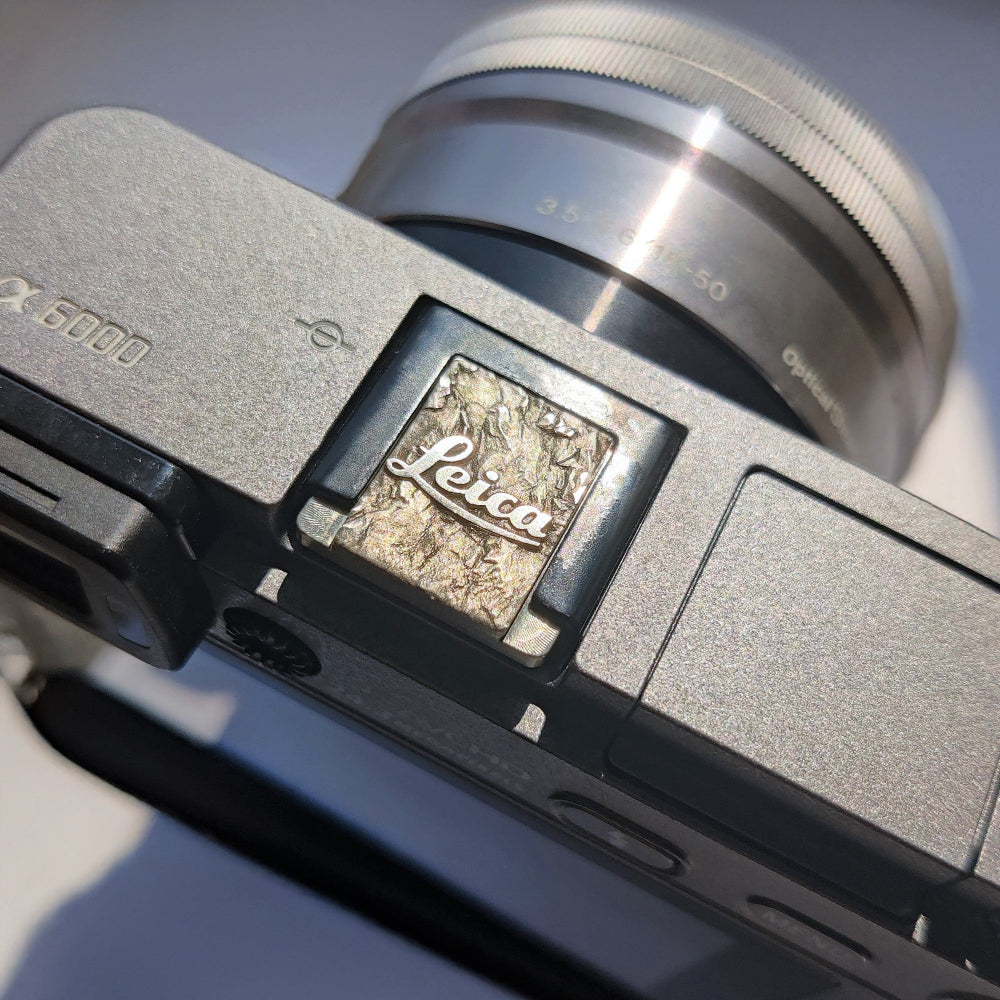 Leica Rockstone - Silver Camera Hot Shoe Cover