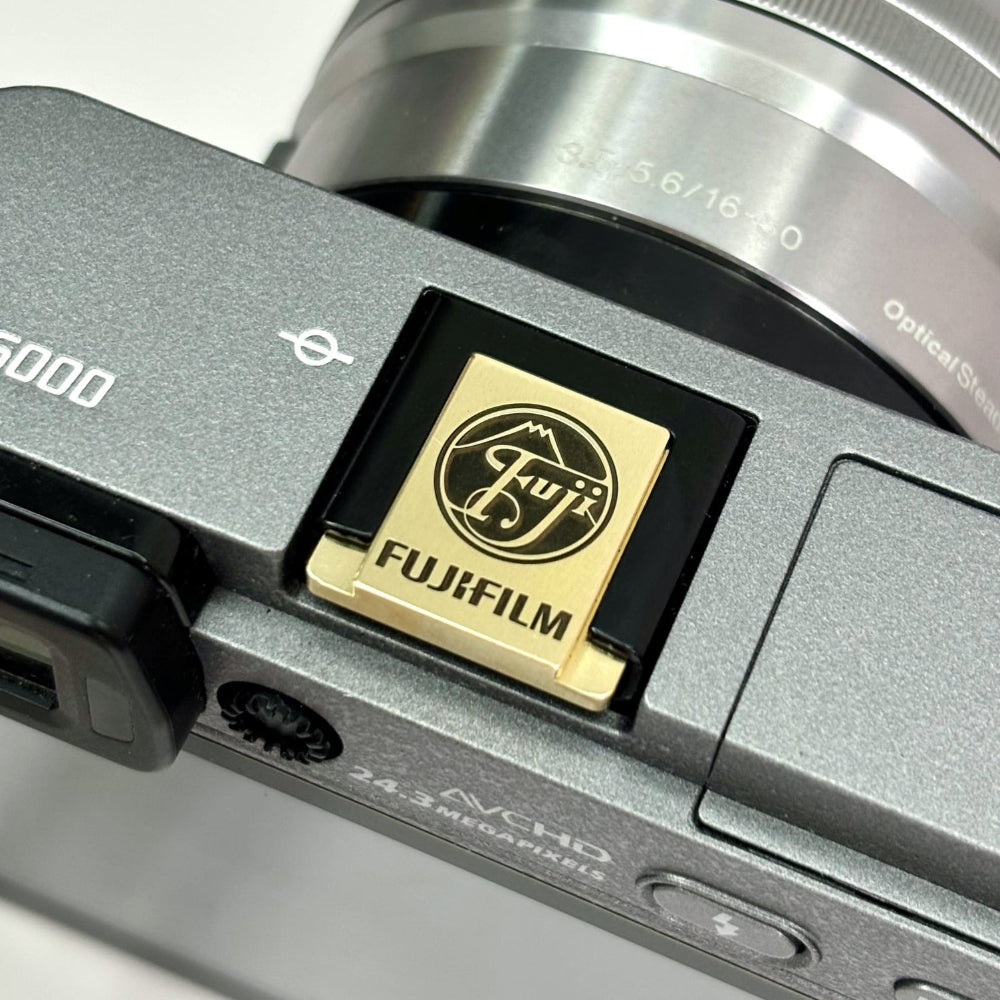 fujifilm round logo metal hot shoe cover