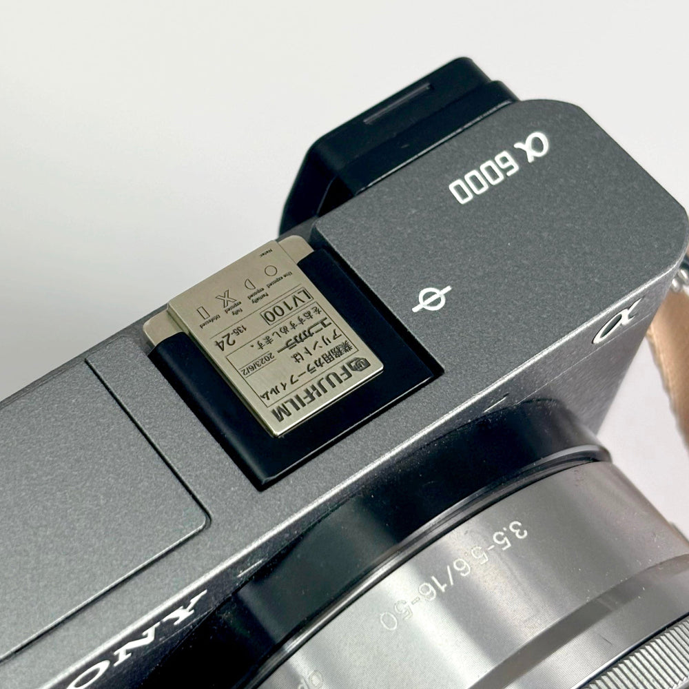 Fujifim x100vi hot shoe cover on camera