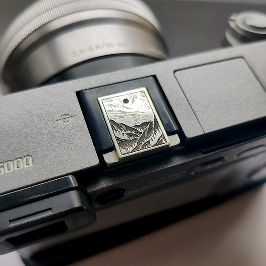 Leder-Metall-Kamera-Blitzschuhe-Abdeckung und Auslöser, Fuji/Nikon/Canon-Zubehör, Geschenke für Fotografie-Liebhaber