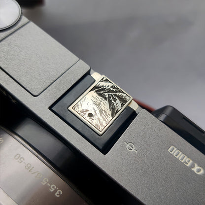 Leder-Metall-Kamera-Blitzschuhe-Abdeckung und Auslöser, Fuji/Nikon/Canon-Zubehör, Geschenke für Fotografie-Liebhaber