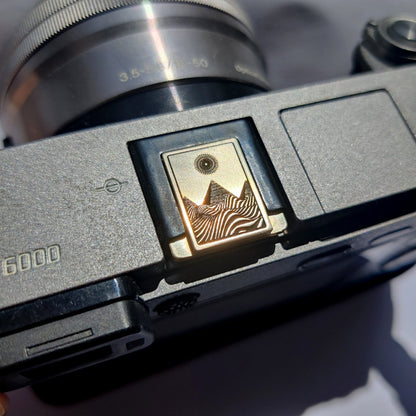 Pyramid camera hot shoe cover left view