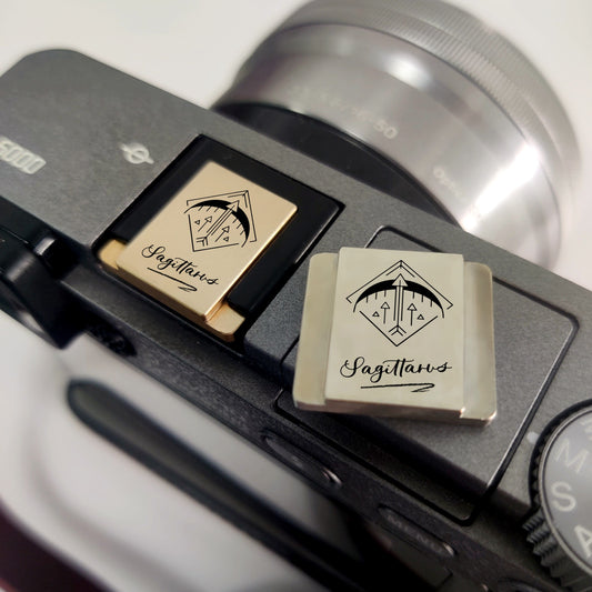 Zodiac Sign - Gold & Silver Camera Hot Shoe Cover