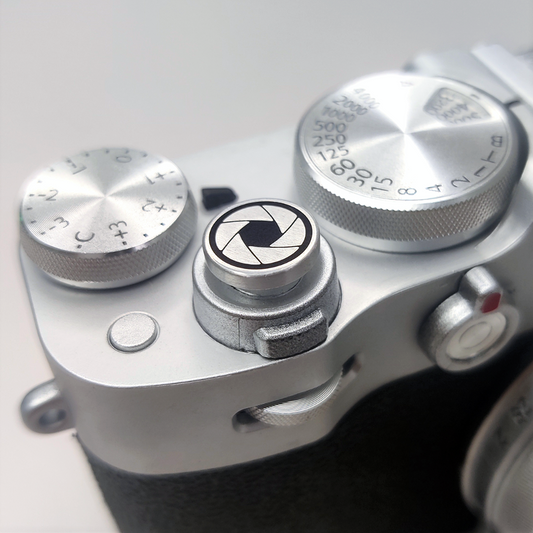 Stain click camera shutter button silver
