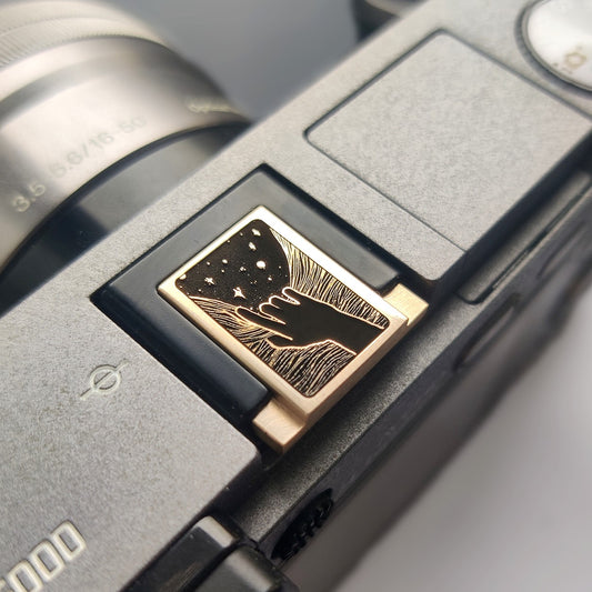 Leder-Metall-Kamera-Blitzschuhe-Abdeckung und Auslöser, Fuji/Nikon/Canon-Zubehör, Geschenke für Fotografie-Liebhaber