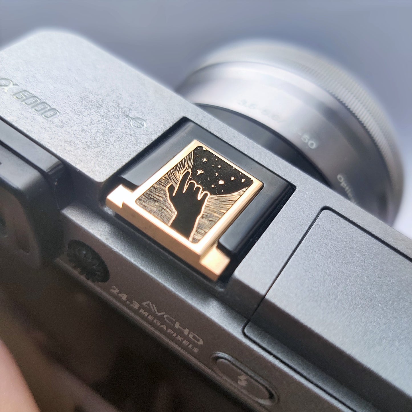 Leder-Metall-Kamera-Blitzschuhe-Abdeckung und Auslöser, Fuji/Nikon/Canon-Zubehör, Geschenke für Fotografie-Liebhaber